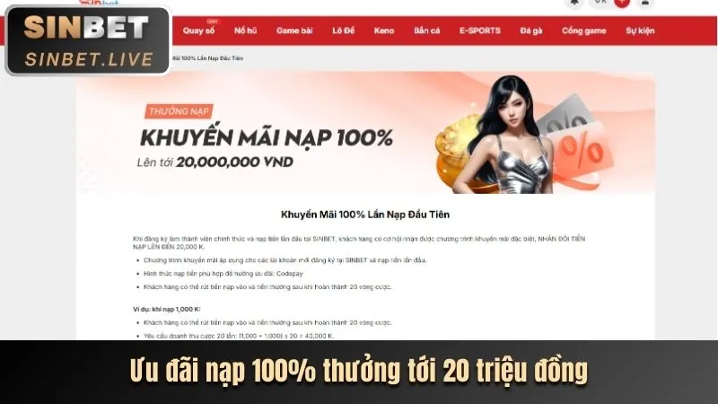 Ưu đãi Nạp Lần Đầu Vuabet88 App